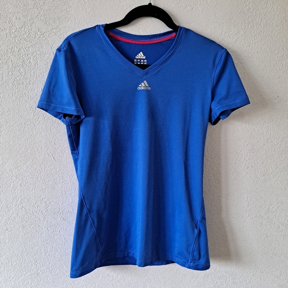 adidas Tops - Adidas Blue V-Neck shirt